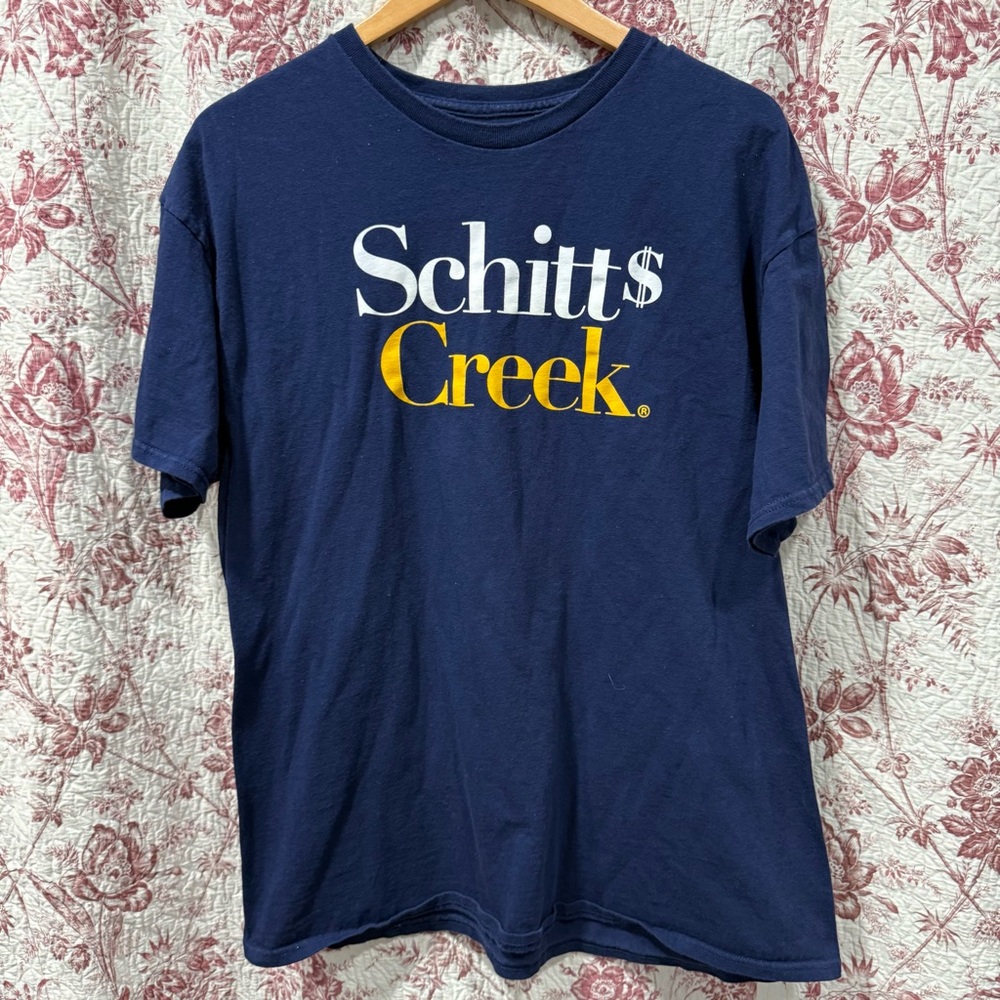 Schitt’s Creek Graphic T-Shirt Navy Blue XL TV Show Tee
